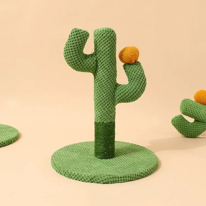 고양이 선인장 기둥 꽃 스크래쳐 호텔 캣타워 캣트럴파크 장난감, 1개, D. 단일 소형 높이 4cm