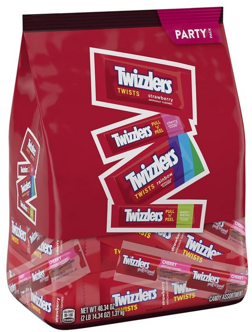 트위즐러 젤리 저지방 캔디백 파티팩 번들팩 대용량 딸기 체리 수박 레인보우 1.3kg