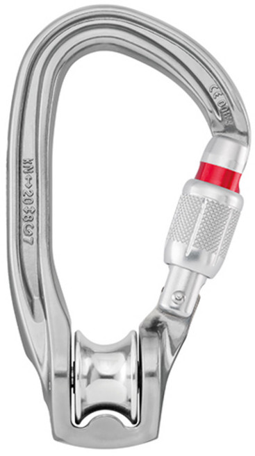 페츨 롤클립 Z 스크류락 도르래 잠금 카라비너 AP-P75SL, 그레이, 1개