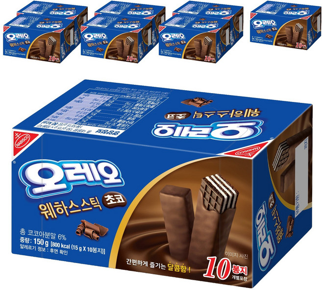 오레오 웨하스 스틱 초코, 150g, 8개