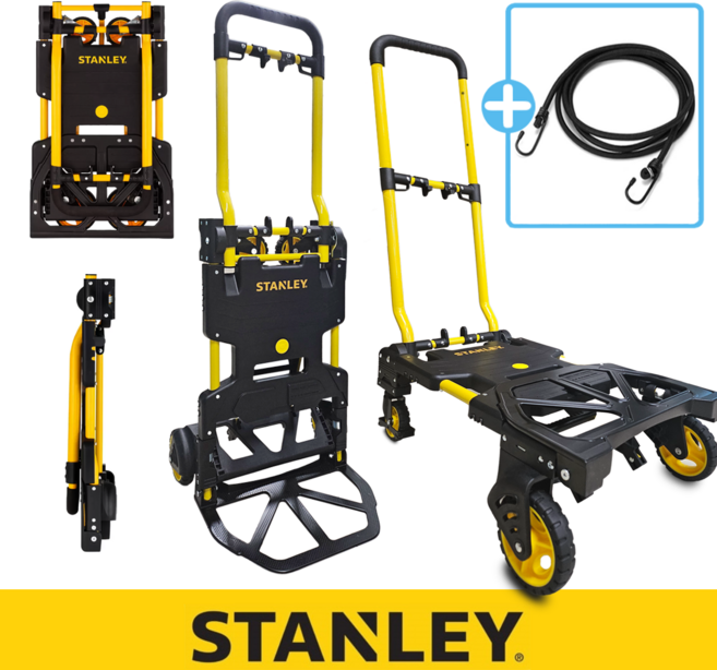 스탠리 카트 2in1 핸드트럭 코스트코 접이식 손수레 구르마 구루마 (고정로프 포함), 1개, 스탠리 2in1 카트 (고정로프 포함)