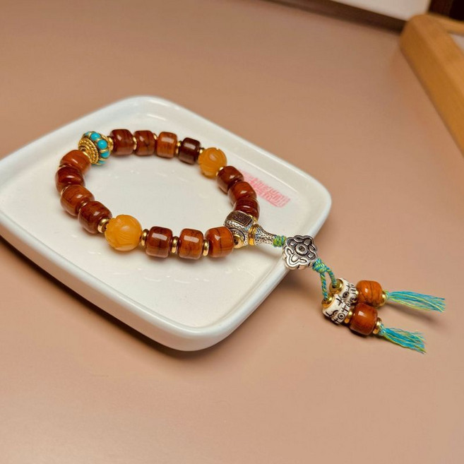 藏式牛骨手串 男士盤玩念珠