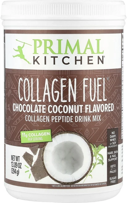 Primal Kitchen Collagen Fuel 초콜릿 코코넛 394g(13.89oz), PrimalKitchenCollagenFuel초콜릿코코, 1개 - 쿠팡