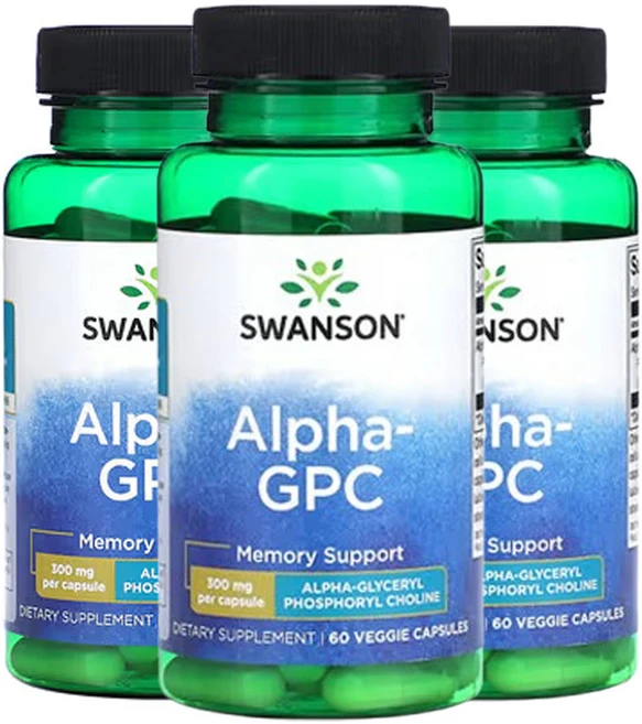 Felicewald Collaborating Partners 필리체발트 콜린알포세레이트 알파GPC Alpha-GPC 스완슨 300mg 60캡 3개, 60정 - 쿠팡