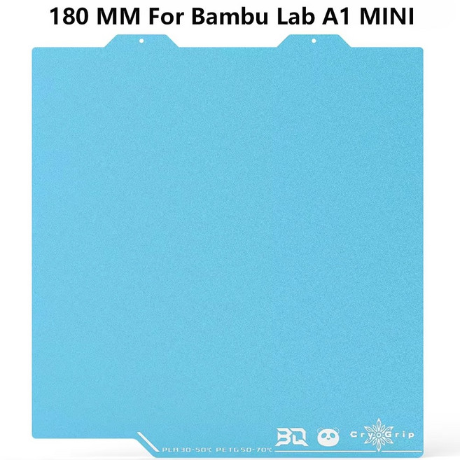 BIGTREETECH 팬더 빌드 플레이트 CRYOGRIP PRO BAMBU LAB P S A X C E 미니 시트 스프링 스틸 용, Frostbite-180, 1 PCS, 1개