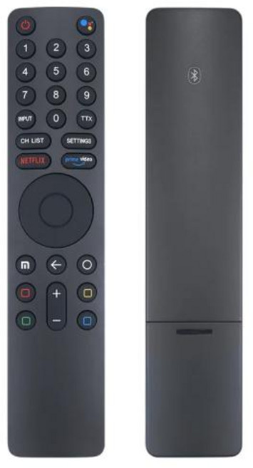 호환 XMRM-010 호환 스마트 음성 리모컨 샤오미 TV 4S L55MS-5A 안드로이드 L65M5-5ASP 적합, BLACK, 1개