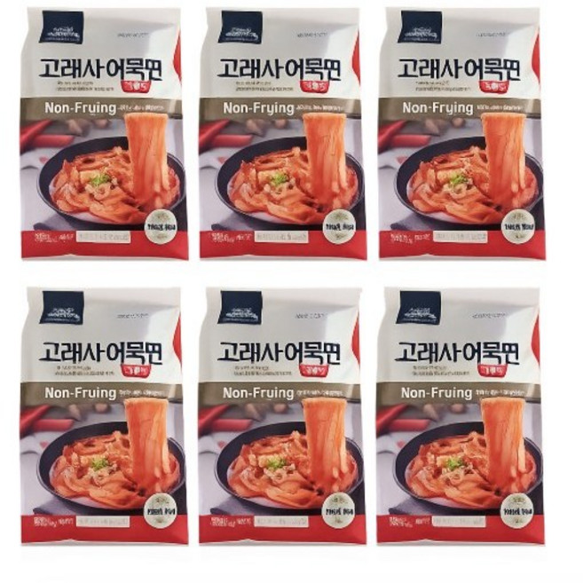 고래사 밀가루없는 어묵면떡볶이 가족간식야식 1+1세트메뉴, 3세트, 724g