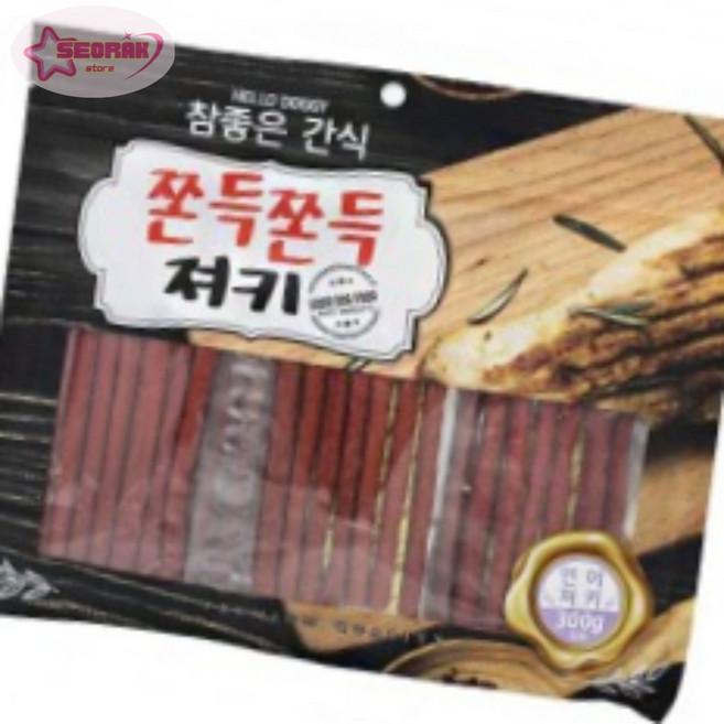 서락 참좋은간식 쫀득쫀득 연어져키 300g 소고기져키