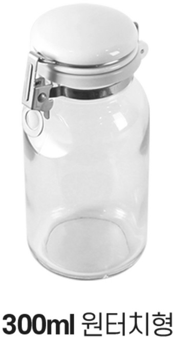 셀러메이트 밀폐 유리병 [원터치형], 300ml, 1개