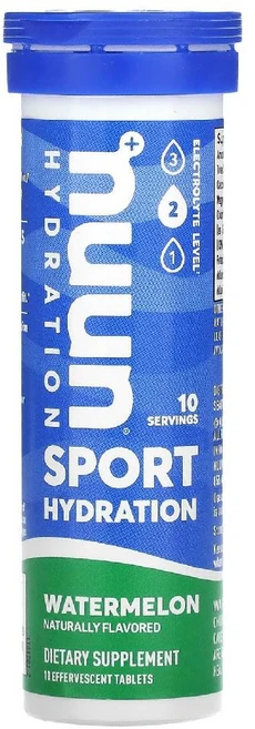 Nuun 스포츠 하이드레이션 전해질 발포성 드링크 과일 펀치 10정, 수박, 1개 - 쿠팡