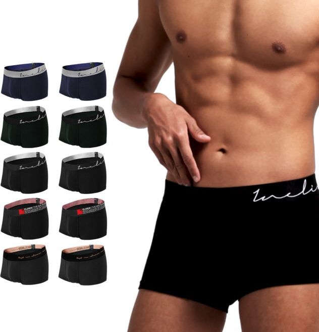 이넬릭서 남성 팬티 초유연 극모달 3D패턴 24매 세트