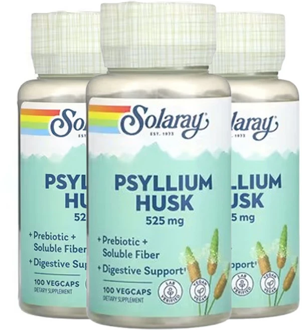 쏠라레이 차전자피 525mg 100 베지캡슐, 3개, 100정 - 쿠팡