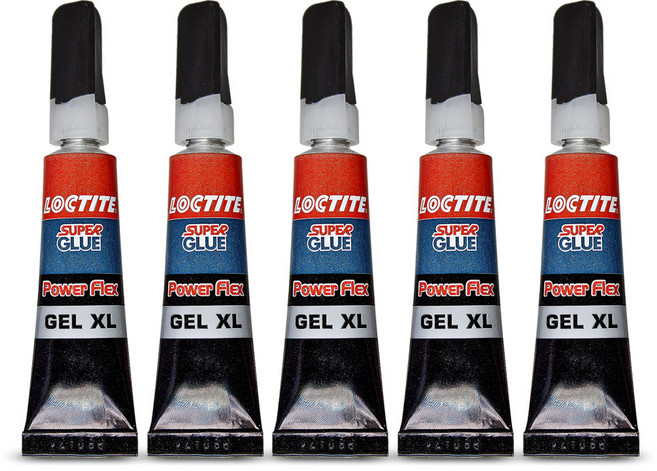 [다우몰] 초강력 본드 접착제 신발 가죽 플라스틱 도자기 젤타입 플렉스젤, 5개, P0000EUJ+니트럴장갑1켤레