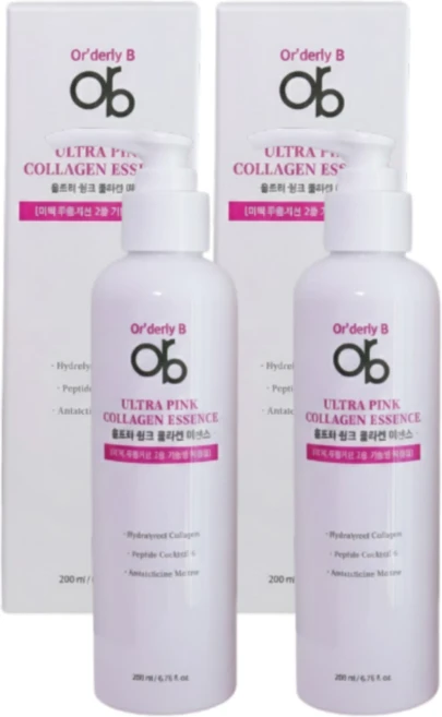 ORB 울트라 핑크 콜라겐 에센스, 2개, 200ml - 쿠팡