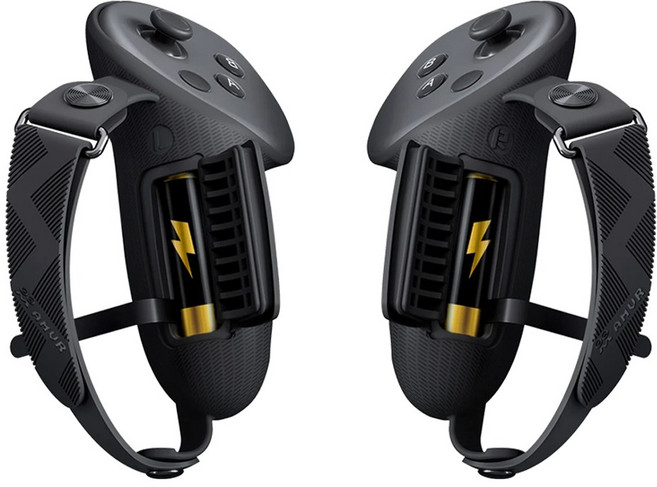 메타퀘스트3 악세사리 3S호환 AMVR 배터리개폐형 컨트롤러 스트랩 그립커버, 1개, 단품, AMVR 메타퀘스트 배터리개폐형 그립커버