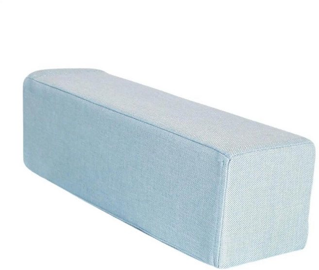 소파 팔걸이 베개 헤드보드 직사각형 탈부착 커버 고밀도 폼 안락의자 침실 침대용, 1. Light Blue, 1개