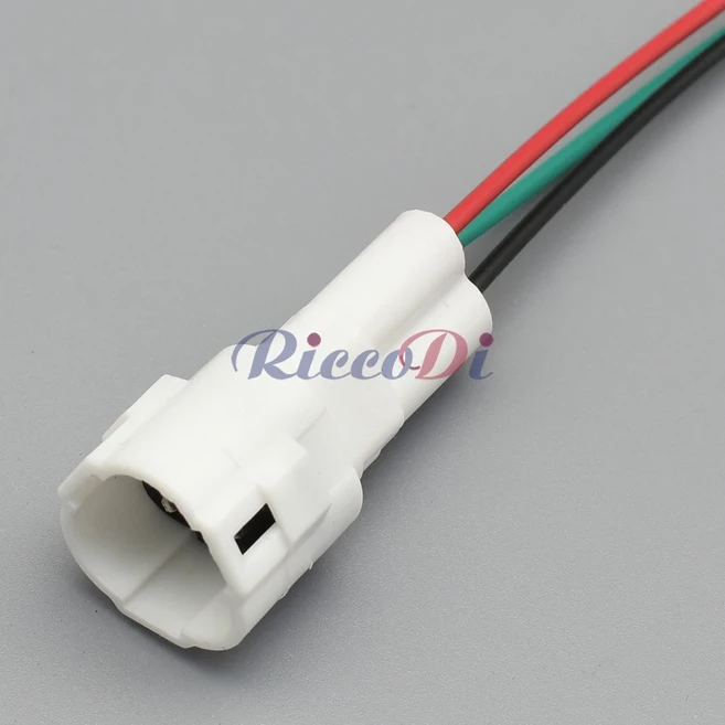 1세트 MT 2.2mm 밀폐형 시리즈 3 핀 웨이 남성 흰색 자동차 오토바이 커넥터 6180-3241, 06 15cm wire