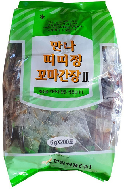 연합식품 만나 띠띠정 꼬마간장, 1.2kg, 6개
