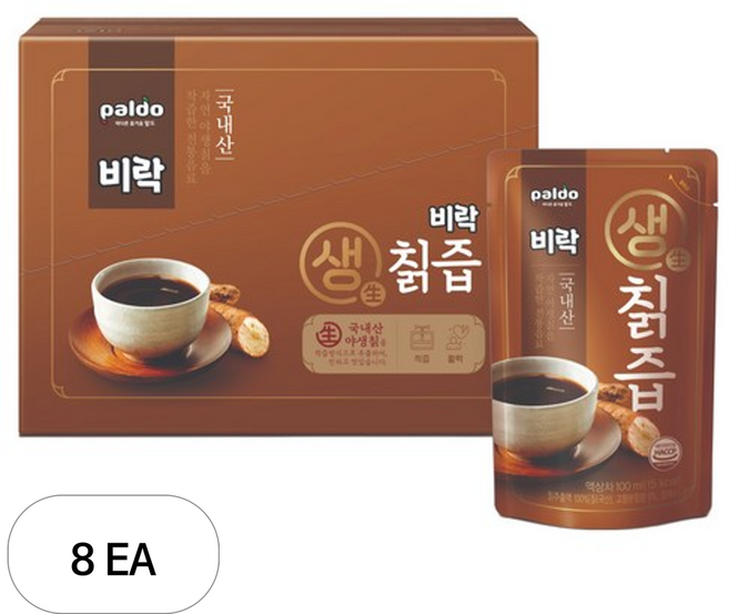 팔도 비락 생 칡즙, 1L, 8개