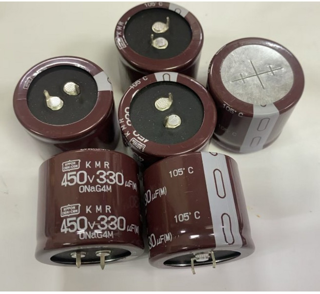 NIPPON CHEMI-CON 鋁質電解電容器 330uF 450V, 1個, 尺寸30*50mm