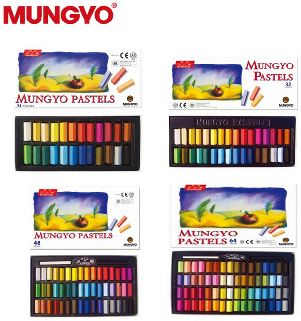 문교 사각파스텔, 24색