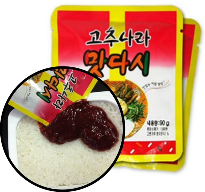 군대 맛다시 px 음식 볶음 비빔 고추장 고추나라 세트, 산채비빔 1개, 1개, 90g