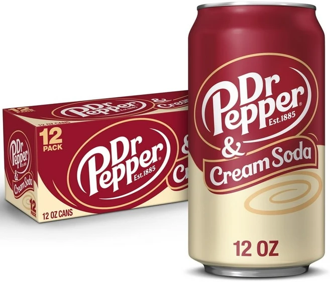 닥터페퍼 크림 소다 355ml 12팩 Dr Pepper & Cream Soda 12 Fluid Ounce Cans 12 Pack, 12개 - 쿠팡