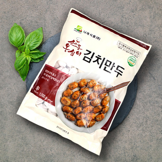 산동만두 옹심이 김치만두1kg 3봉, 단품, 1kg