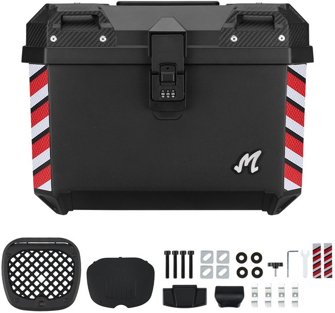 탈착 탑박스 오토바이트렁크수납 두텁게 E522, 블랙