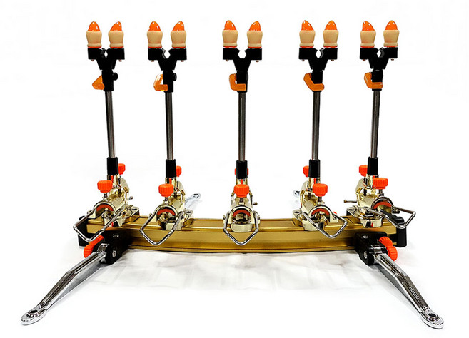 국산 명보 라운드 받침틀 2단~5단 민물 받침대 로드거치대, 명보받침틀 골드5단