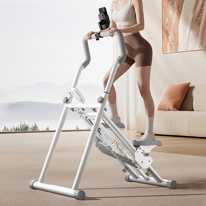 하이릭 접이식 스텝퍼 천국의계단 가정용 클라이머 홈트 실내 운동기구 하체, 화이트