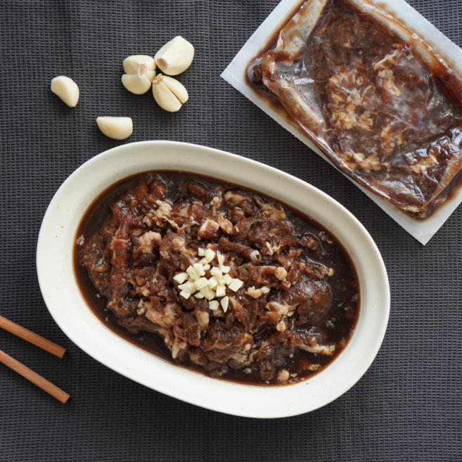 백운몽 마늘듬뿍 등심 주물럭, 1개, 1kg