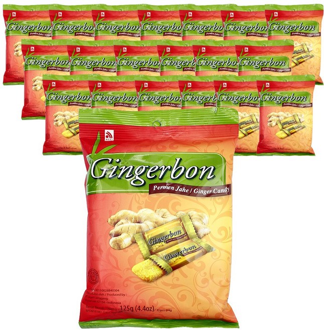 진저본 생강젤리, 20개, 125g