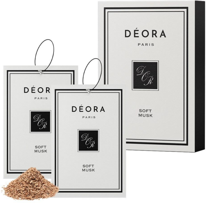 조향사가 블렌딩한 데오라 차량용 방향제 2개, 소프트 머스크, 1세트