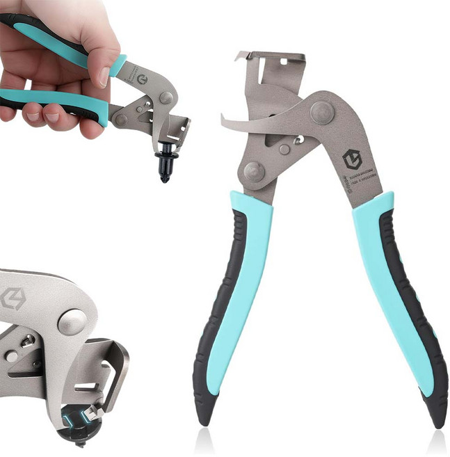 루베이 내구성 자동차 정비 클립 플라이어 미끄럼 방지 그립 능률적 작업 조임 소자/집게/버클/리벳, 1개, A