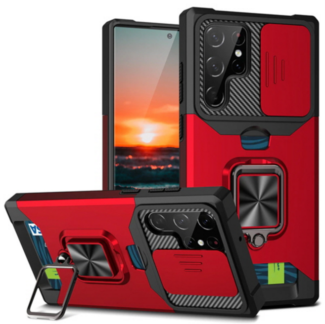 [수나르] 갤럭시S26 S25 S24 S23 S22 S21 노트20 플러스 울트라 엣지 FE 거치대 카드 슬라이드 카메라보호 케이스