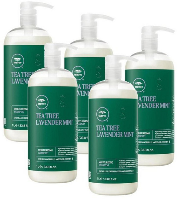 폴미첼 티트리 라벤더 민트 보습 샴푸 Paul Mitchell Tea Tree Lavender Mint Shampoo, 5개, 1L