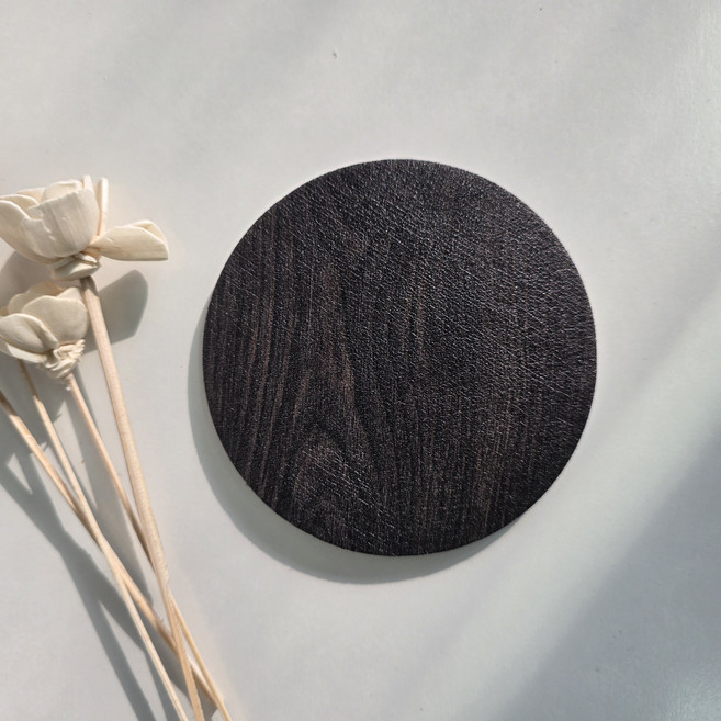 럭키세븐 티코스터 규조토 패브릭 코스터 컵받침 논슬립, 2개, 우드