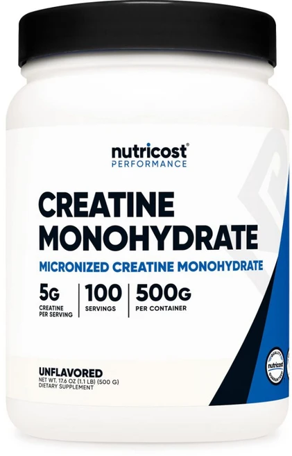 뉴트리코스트 마이크로나이즈드 크레아틴 모노하이드레이트, 500g, 2개 - 쿠팡