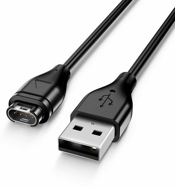 가민 워치 충전기용 USB A 충전기 워치용 충전 케이블 Fenix 8 E 7S 7X 6X 6S 5S Plus 포러너 55 165 245 645 935 945 965 어프로치, 3.3ft*1