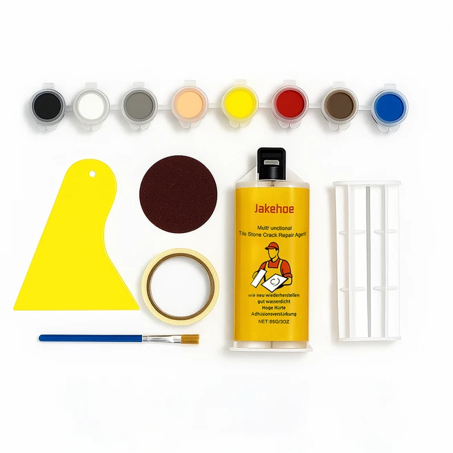 셀프 깨진 타일 보수 화장실 욕조 금간 대리석 도자기 보수제 깨짐 복원 도기 수리 세면대, 1개 - 쿠팡