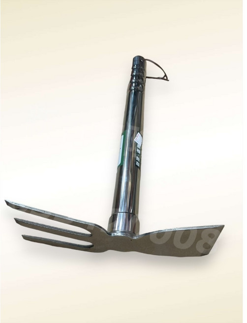 不鏽鋼鋤頭, 1個, 農具耙型(兩用方頭)