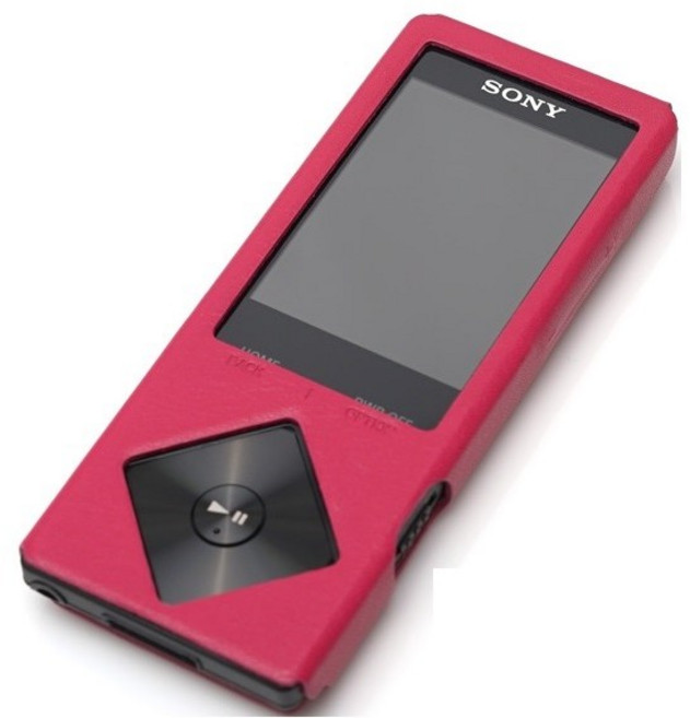 디그니스 소니 NW-A27 NW-A25 NWZ-A17 NWZ-A15 NWZ-A10 가죽케이스, 핑크, 1개