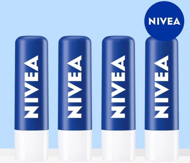 [니베아] 립케어 에센셜 케어 4.8g 4개