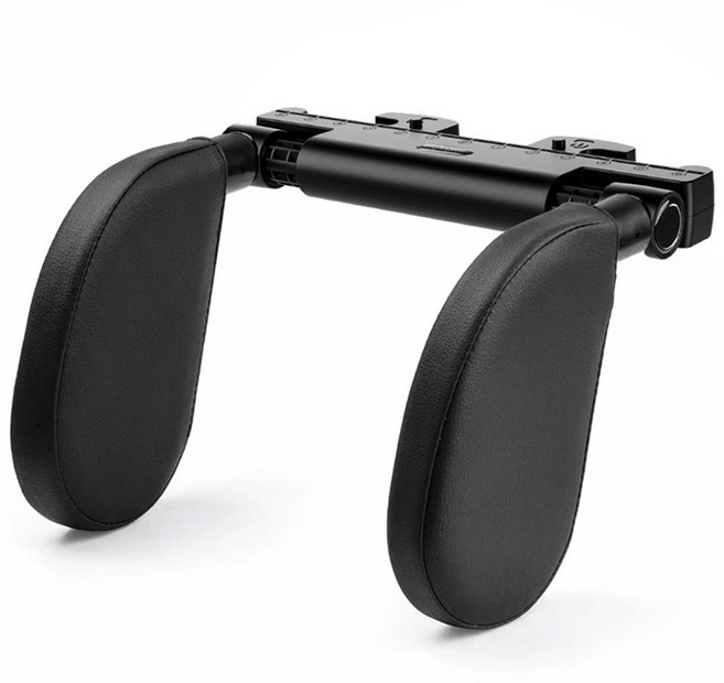 카스토리 차량용 헤드레스트 목쿠션, 블랙, 1개