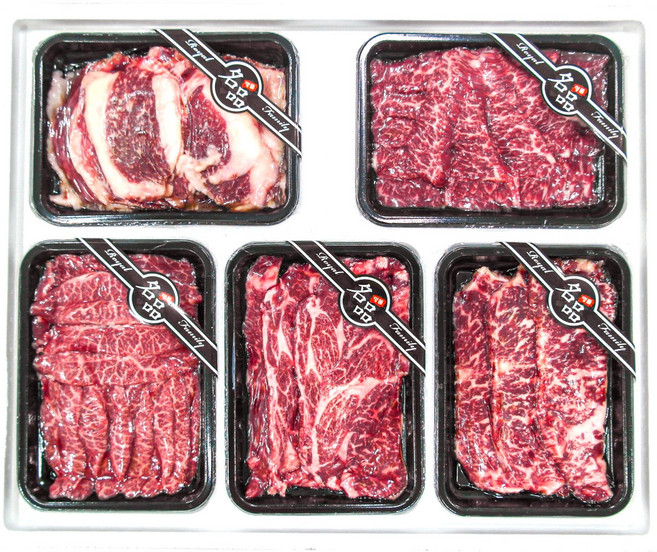 투뿔 1++ 1kg 한우세트 생산자 직배송 미경산 암소한우 구이용 꽃등심 채끝살 외 특수부위 3종 경남김해주촌