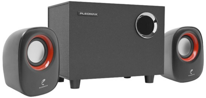 플레오맥스 2.1채널 멀티미디어 액티브 PC용 스피커, 블랙, S500