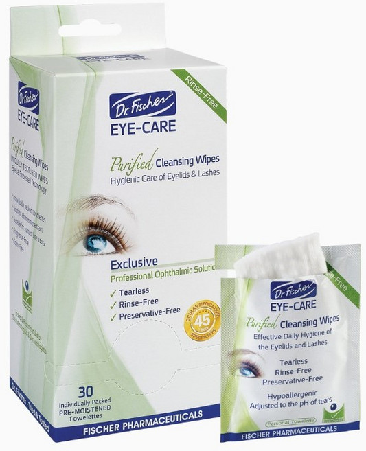 Dr.Fischer Eye-Care 닥터피셔 아이케어 눈꺼풀 클렌징 티슈, 30매입, 1개
