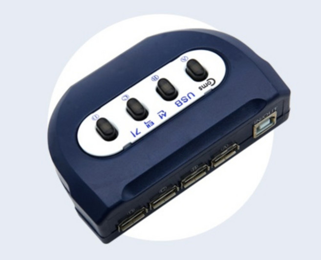 빠른속도 호환성굿 USB A/B 4대1 수동선택기 / MATRIX TV 방송 모니터 기기, 1개
