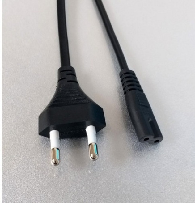 (제이씨네트워크) 국산 8자 ㅡ자형 전원 파워케이블 (블랙/벌크/0.6m), 1개